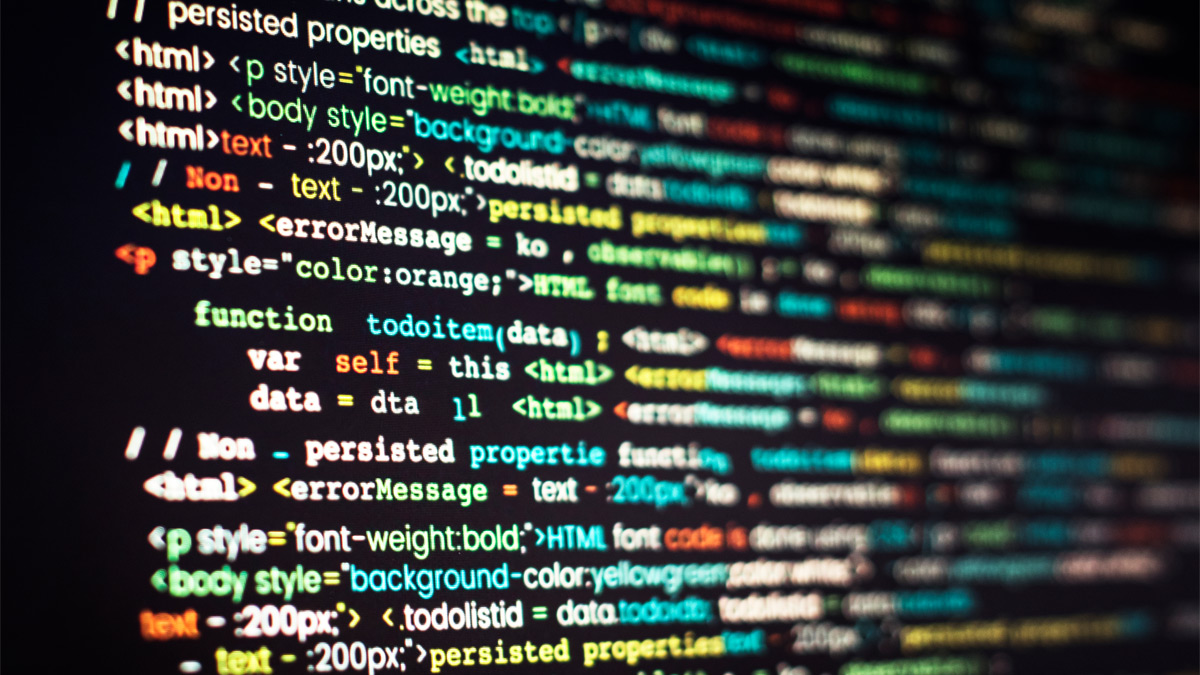 صفحه ای از کدهای نوشته شده در نرم افزار برنامه نویسی